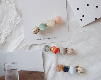 Once upon a time Collection bonbon candy stone hair clip