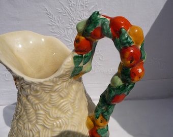 1930s Clarice Cliff Harvest Jug Newport Pottery 8 1/2"