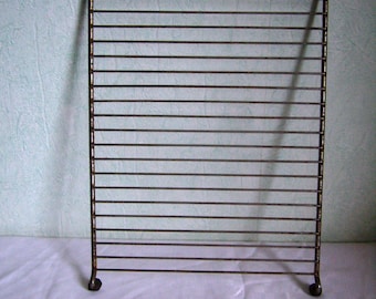 Cooling rack metal wire vintage French birdcage cake holder, grid wire cake rack, 12 "