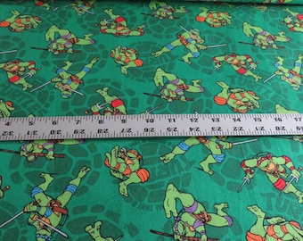 Turtles Cotton Fabric - Mutated in 1984 - Springs Creative - sold by the yard