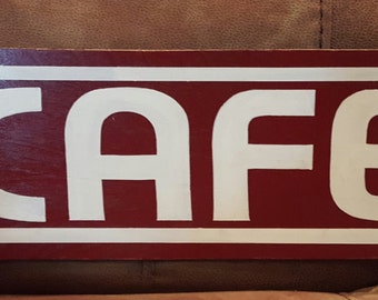 Retro Cafe Sign - FREE SHIPPING