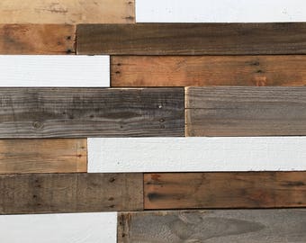 Reclaimed Wood Planks 25 sq ft - Shiplap - Recycled Wood - Accent Wall