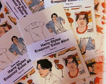 Harry Styles Temporary Tattoos 2 Pack
