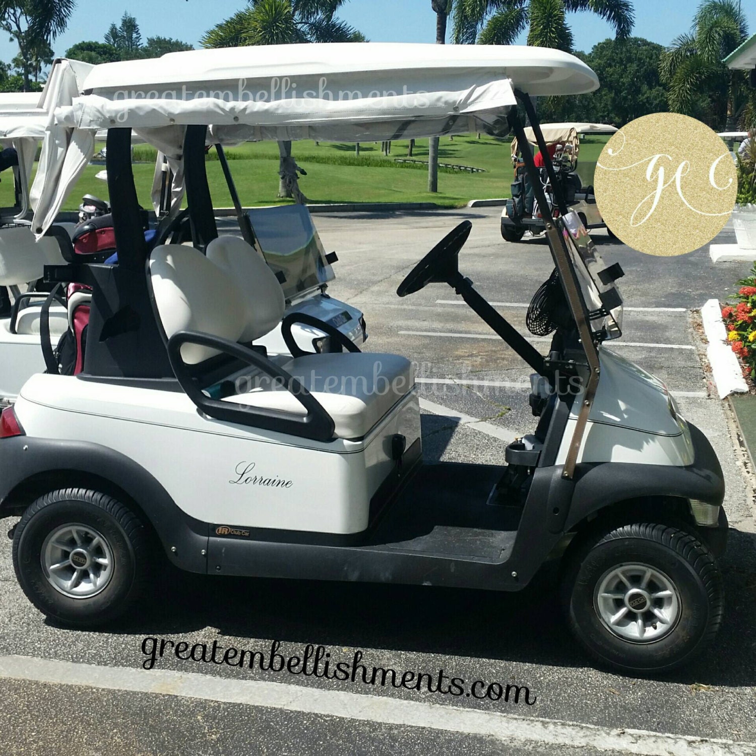 Custom Name Decal Name Decal Golf Cart Decal Personalized
