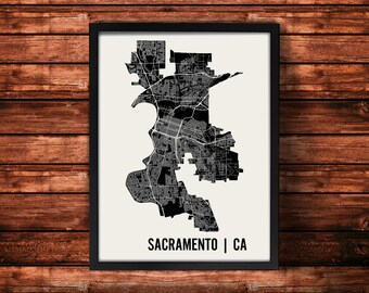 Sacramento Map Art Print | Sacramento Print | Sacramento Art Print | Sacramento Poster | Sacramento Gift | Wall Art