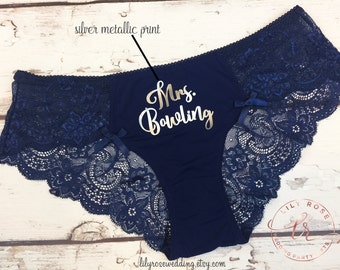 Bride Gift, Personalized Lingerie, Bride Panty, Bridal Shower Gift, Panties, Personalized Panties Underwear, Honeymoon, Bachelorette Gift