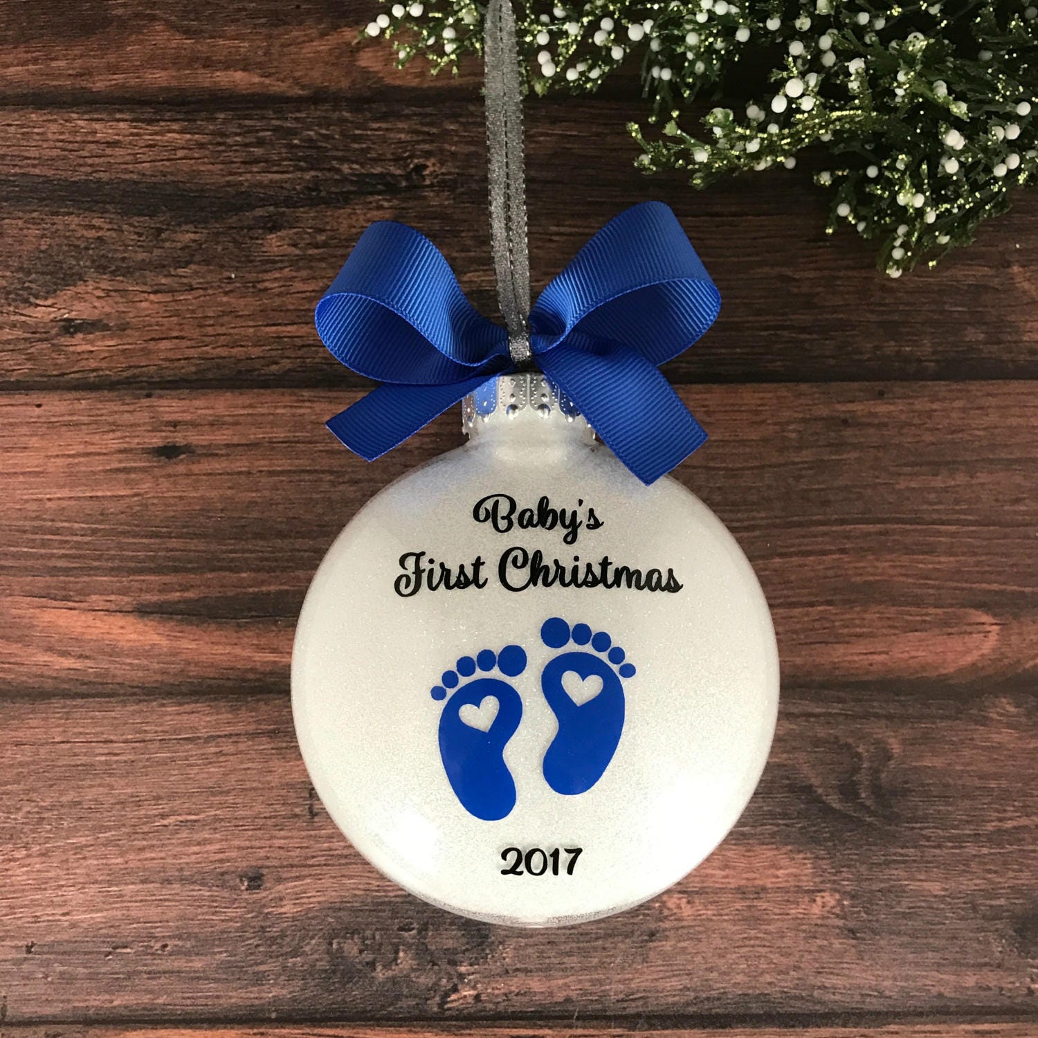 Personalized Baby Ornament Baby Christmas Ornament Babys