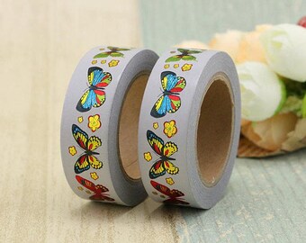Gold Foil Butterflies Washi Masking tape