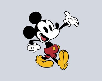 Mickey Mouse SVG Disney PNG EPS Mikey Stencil Mouse Vector