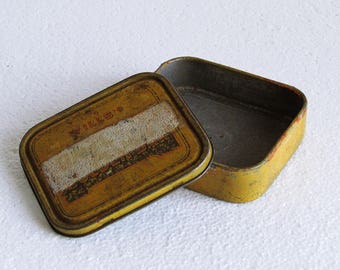 Vintage Wills's Cut Golden Bar Tobacco Tin, Mid Century Wills Imperial Tobacco Company, Retro English Collectible Tobacco Tin - England 50s