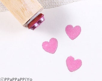 Mini Heart Rubber Stamp