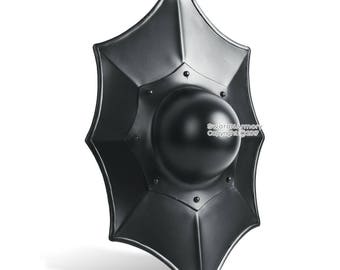 Black Battle Ready Medieval Talhoffer Buckler Iron Shield
