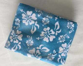 Turquoise Hibiscus Headache Hot Cold Pack, Lavender and Flax Seed Headache Wrap, Shoulder or Arm Lavender and Flax Seed Hot Cold Pack