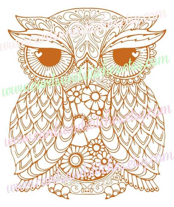 Download Owl Mandala SVG Owl SVG Mandala Owl SVG Digital Cutting