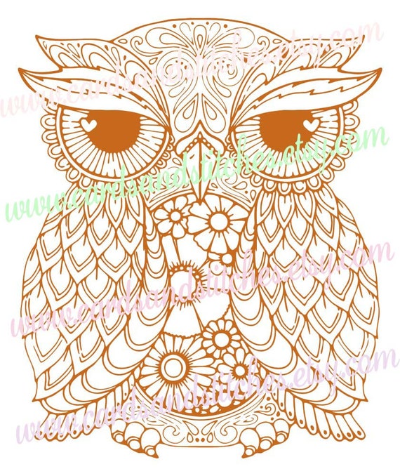 Owl Mandala SVG Owl SVG Mandala Owl SVG Digital Cutting