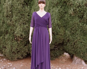 Black Prom Dress.Long Bridesmaid Dress