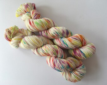Confetti Hand Dyed Superwash BFL/ Nylon Sock Yarn