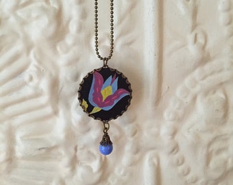 Tin Jewelry Necklace "Mad for Mod" #2 Tin for the Ten Year Tenth Wedding Anniversary