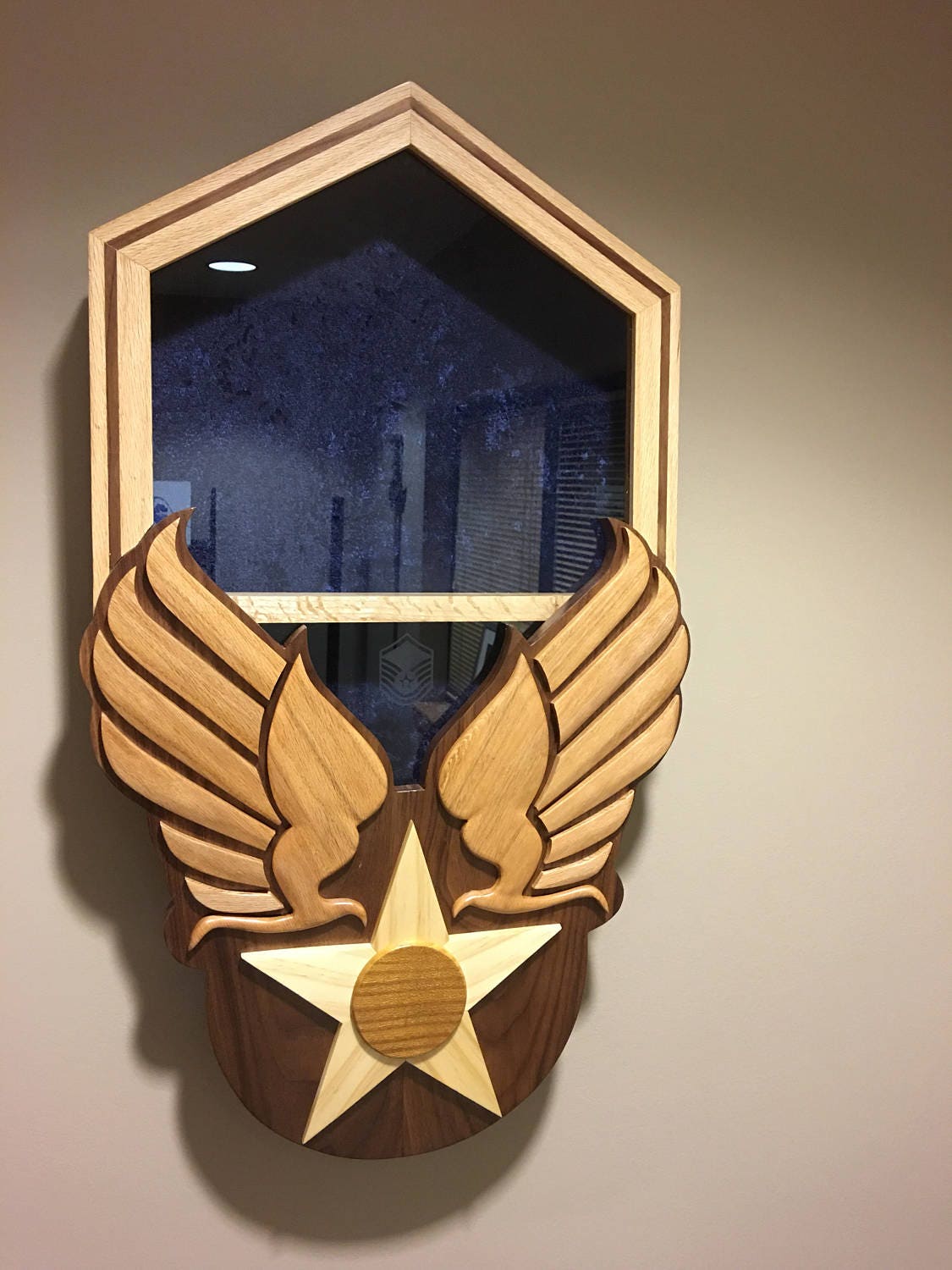 Heritage Air Force Retirement Shadow Box