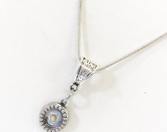 Mustard Seed Necklace, Mustard Seed Oval Charm Necklace, Mustard Seed Jewelry, Mustard Seed Faith Gift, Mustard Seed Necklace Gift For Her