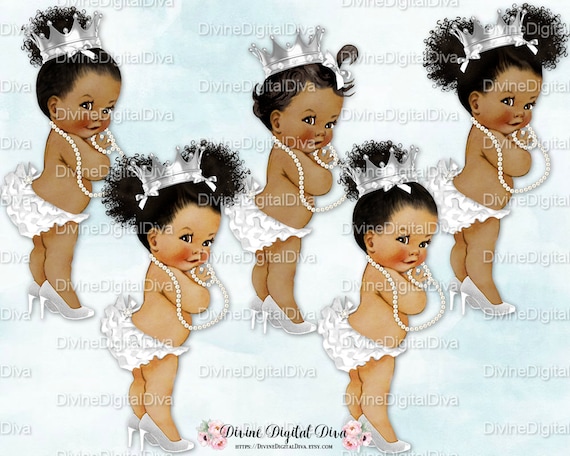 Download African American White Ruffle Pants High Heels Pearls Silver