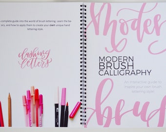 Brush Lettering Guide + Workbook (beginners guide)