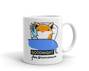 The Fox and Glove Goodnight Mug