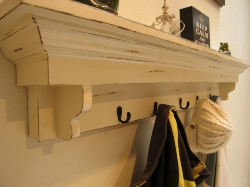 Entryway Shelf And Coat Rack Coat Hook Shelf in Antique White Entryway Shelf with Hooks 17 Entryway Shelf And Coat Rack Coat Hook Shelf in Antique White Entryway Shelf with Hooks 17