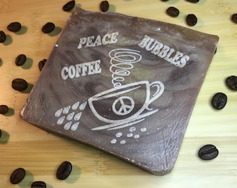 Coffee Soap - Engraved Soap for Coffee Lovers