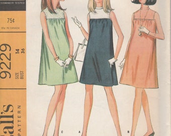 McCall's 9229 Misses' Maternity Dress in Three Versions