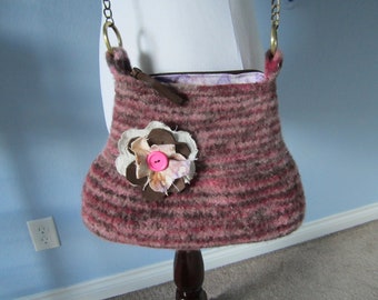 Felted Purse knit accessories handbag