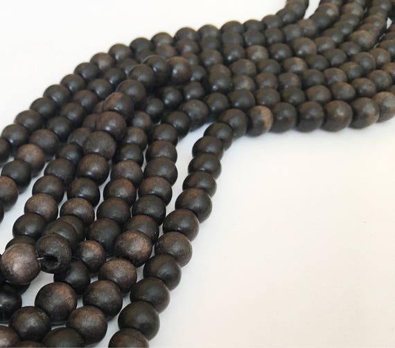 ebony wood beads natural wood beads kamagong wood 8mm round