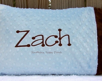 Personalized Toddler Pillow - Minky Pillowcase - Includes Pillow Insert - You Design