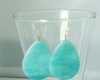 Amazing Amazonite Sterling Silver Earrings