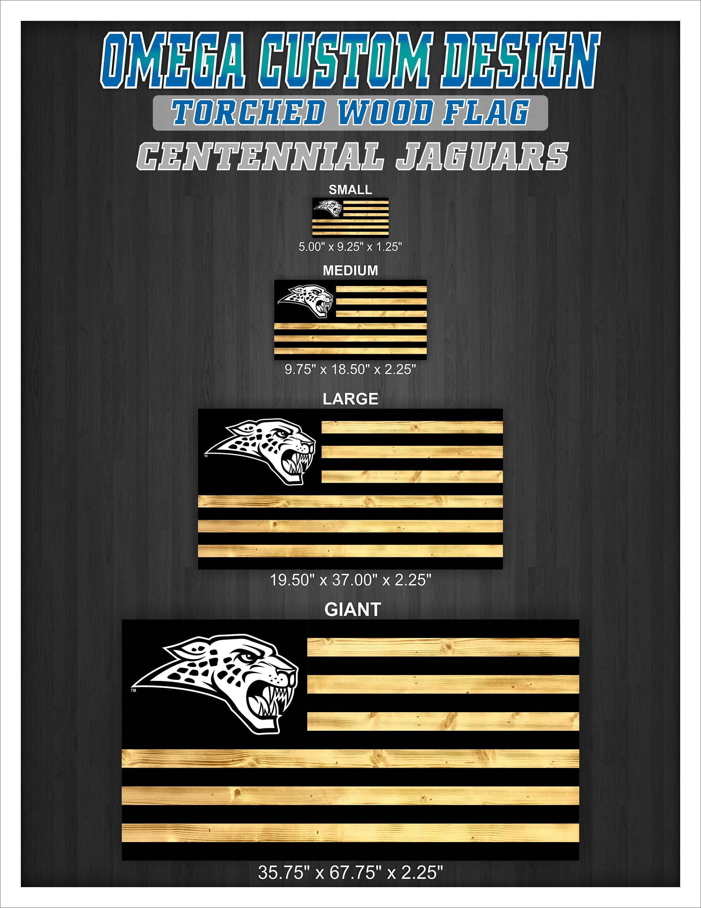 Ankeny Jags Rustic Torched Wood American Flag Ankeny Jags Rustic Torched Wood American Flag