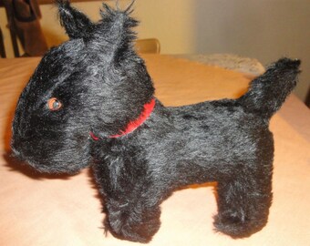 Vintage Black ScotchTerrier Dog Plush