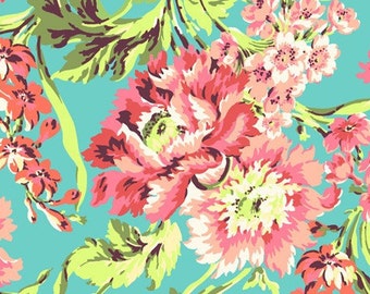Amy Butler Fabric Bliss Bouquet Teal, Choose your cut