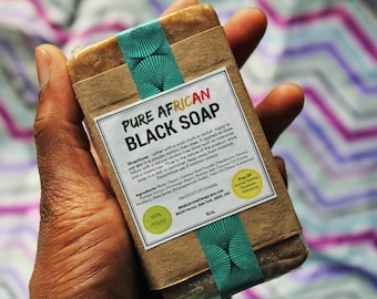 Melaku Aromatherapy African Black Soap 4oz.