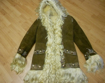 Hooded Beautiful Afghan Hand embroidered Coat (Rare)SALE