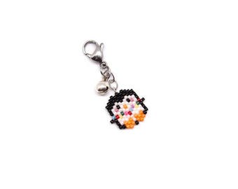 Penguin Charm - Christmas Lights - Silver Bell