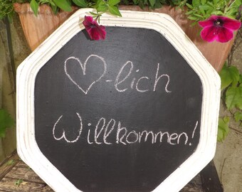 SHABBY memorial tablet in antique frames ()