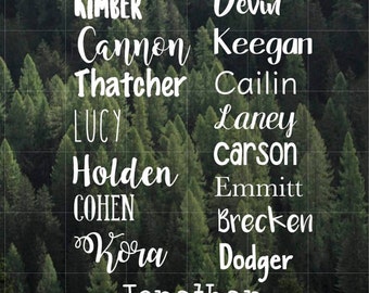 Customizable Name Vinyl Decal | Helmet Decal | Water Bottle Decal | Yeti Decal | Bike Decal | Skateboard Decal | Snowboard Decal