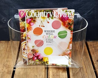Vintage Lucite Magazine Stand