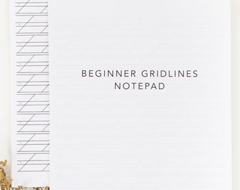 Gridlines Calligraphy Practice Notepad