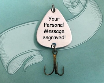Custom fishing lure, personalized fishing lure, Father's Day gifts, fishing lure gift, gift for dad, dad gift, gift for father