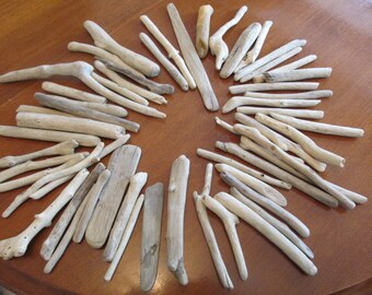 Driftwood Lot Wood Bulk Beach Find Treasure Mobile Art Mosaic Supply 50 Pieces Genuine Authentic
