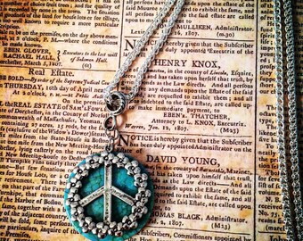 Peace pendant necklace