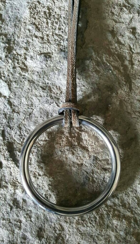 Round Pendant Circle of Life Jewelry Gift for Her Hypoallergenic Necklace Statement Piece & Leather Strap Canadian Made Holder for Glasses