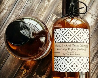 Braid, Lock & Twist Hair Oil (Vegan) No Chemicals or No Preservatives! Made using All Natural and Organic Ingredients!