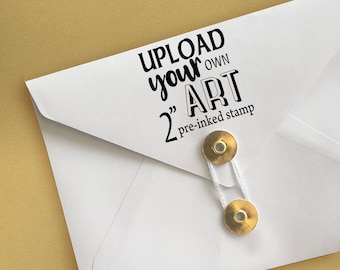 Upload Your Own Art 2" Stamp Logo Stamp